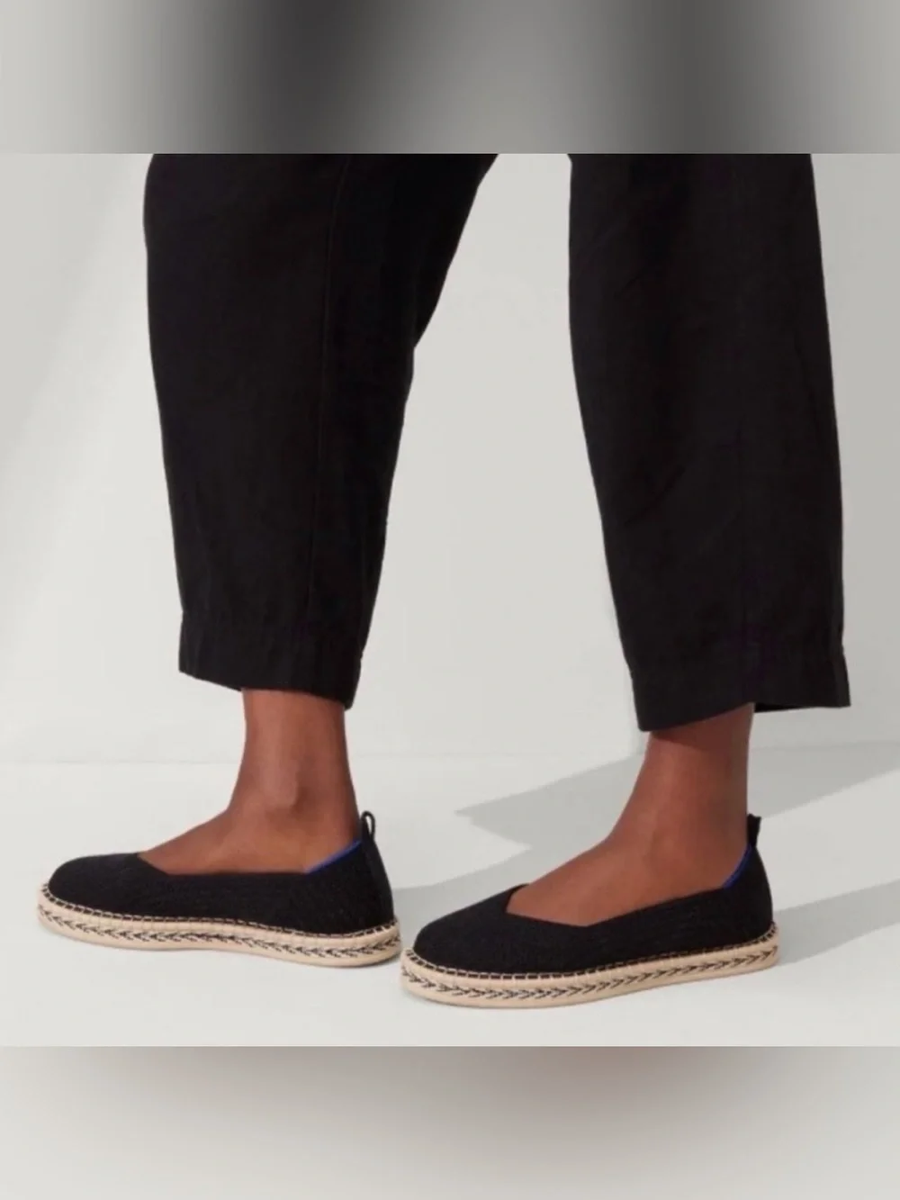 Rothy’s Black Slip On Espadrilles